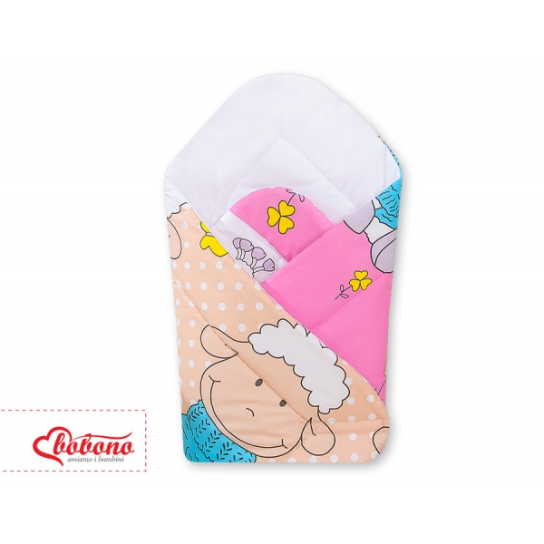Babyhörnchen Kokon - Basic Schafe beige-rosa