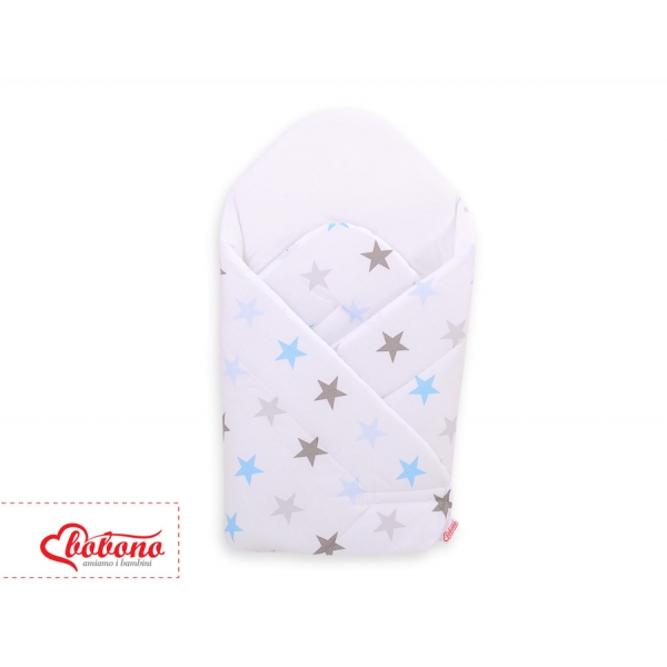 Babyhörnchen mit steifen Einlage - Blau-graue Sternen