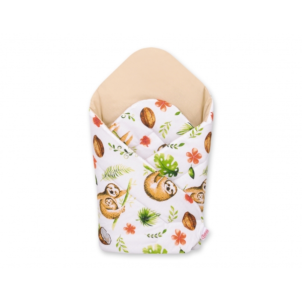 Babyhörnchen mit steifen Einlage - Faultiere beige/beige