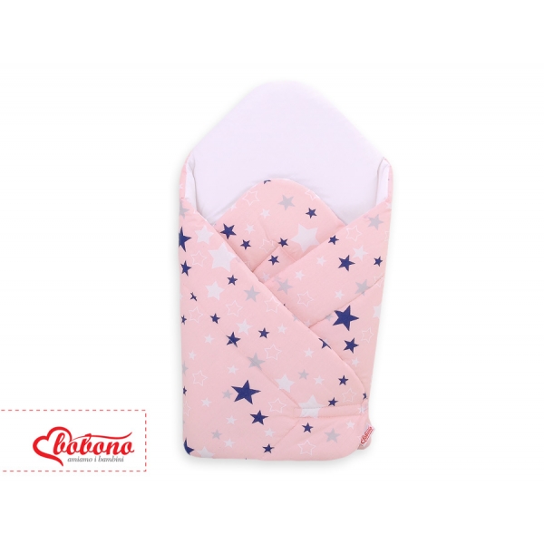 Babyhörnchen mit steifen Einlage - rosa-blaue Sternen