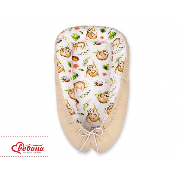 Babykokon - Faultiere beige/beige