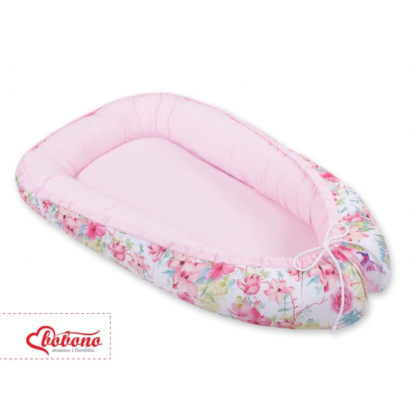 Babykokon - Kolibri in Blumen/rosa