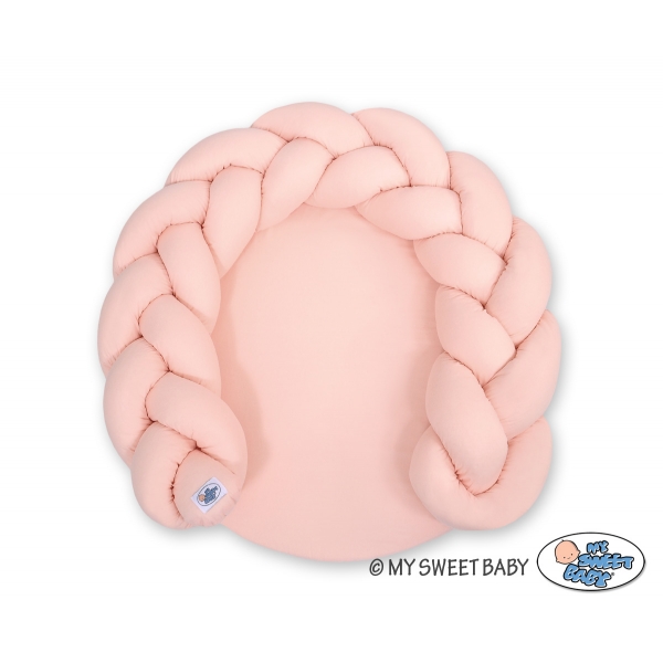 Babykokon Zopfschlange / Spielmatte 2 in1 - pudderrosa