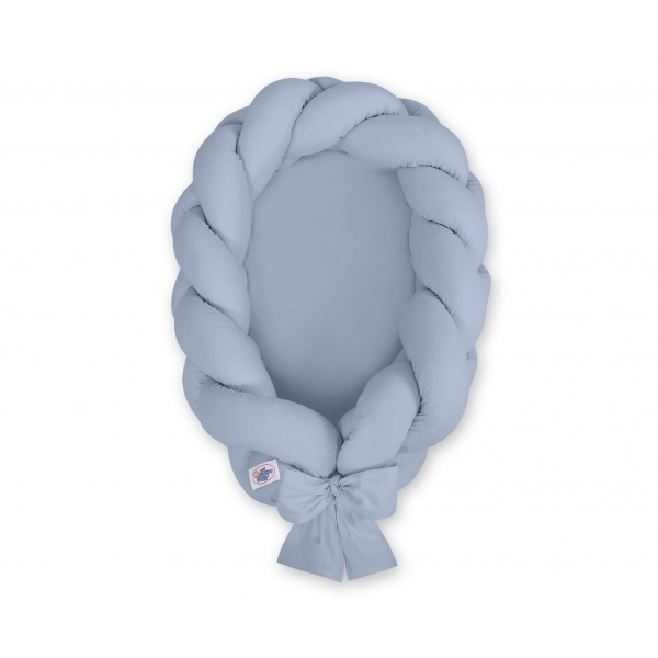 Babynest Geflochten pastellblau 2 in 1