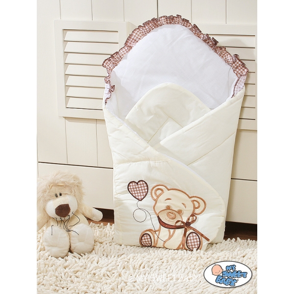 Babynestchen - Bär mit Schleife braun