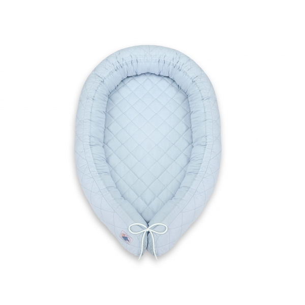Babynestchen Bettschlange gesteppt - blau
