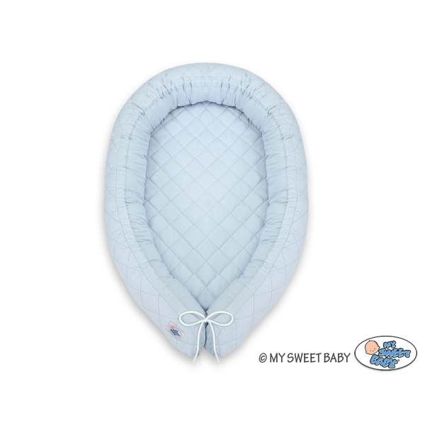 Babynestchen Bettschlange gesteppt - blau