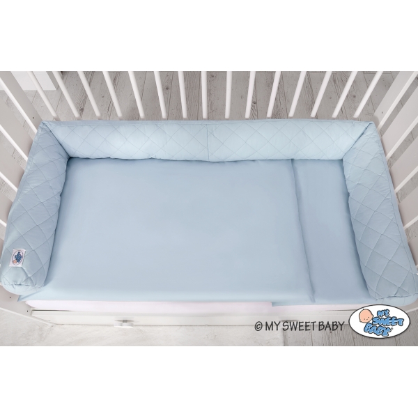 Babynestchen Bettschlange gesteppt - blau