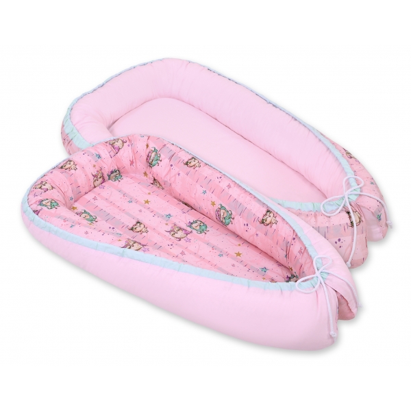 Babynestchen - Eulen rosa-minze/rosa