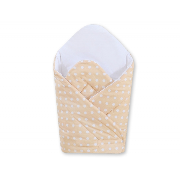 Babynestchen - Hängende Herzen Beige - Punkmuster