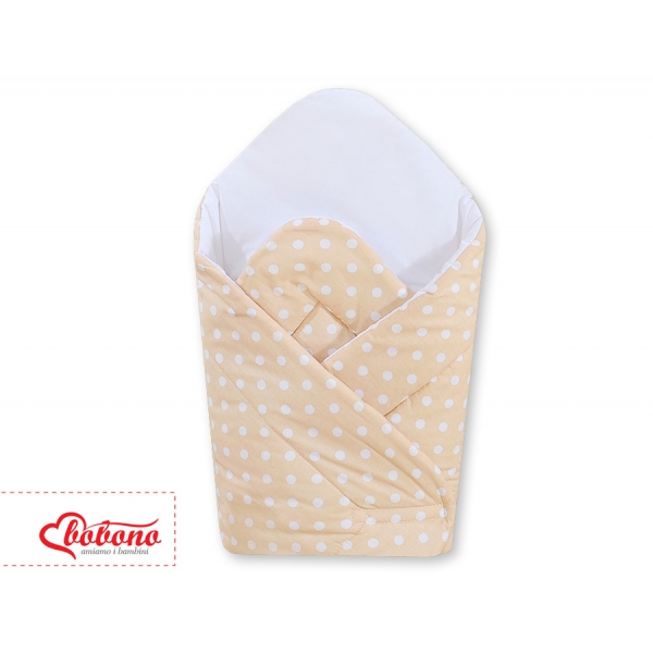 Babynestchen - Hängende Herzen Beige - Punkmuster
