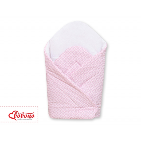 Babynestchen - Hängende Herzen rosa kariert