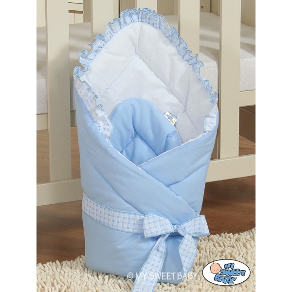 Babynestchen mit Schleife - Bär mit Schleife blau