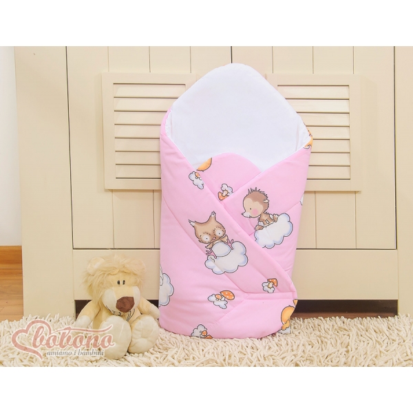 Babyhörnchen mit steife Einlage - Basic Waldtiere rosa