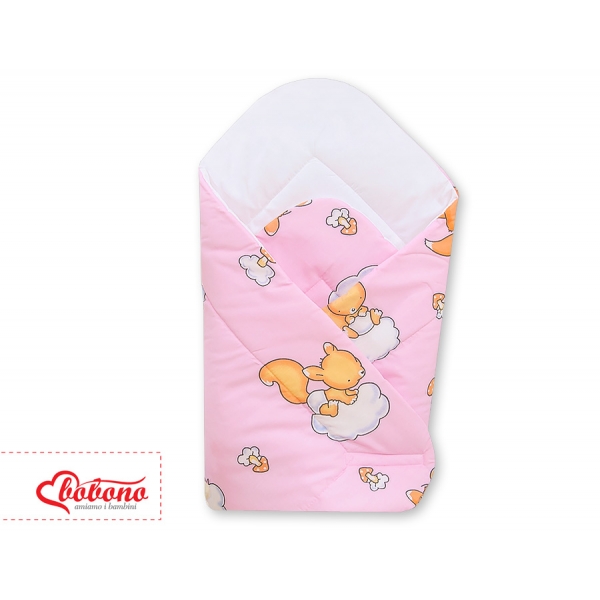 Babyhörnchen mit steife Einlage - Basic Waldtiere rosa