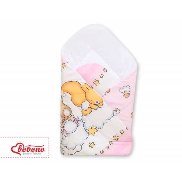 Babyhörnchen mit steife Einlage - Basic Waldtiere rosa
