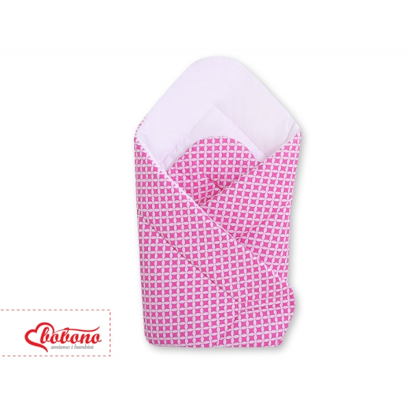 Babyhörnchen mit steife Einlage - Blumenmuster-Rosa