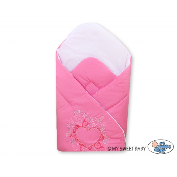 Babyhörnchen mit steife Einlage - Dunkel rosa
