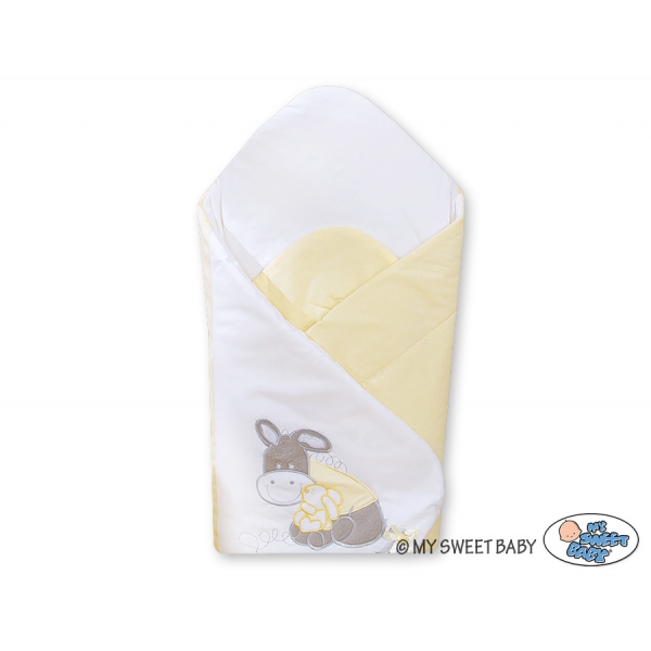 Babynestchen mit Steife Einlage - Esel Luca gelb
