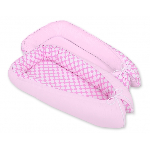 Babynestchen - Rosa-Punktemuster/rosa