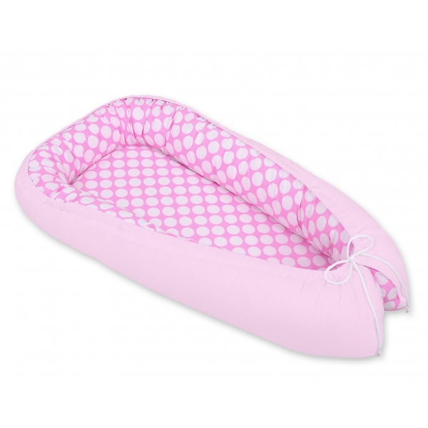 Babynestchen - Rosa-Punktemuster/rosa
