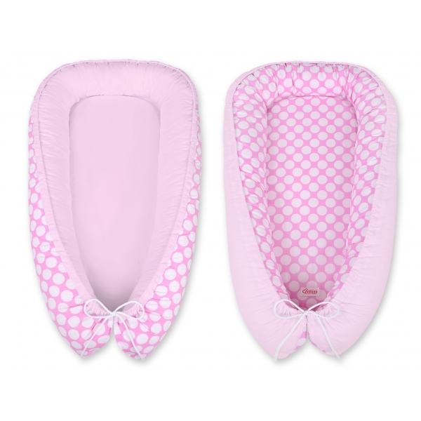 Babynestchen - Rosa-Punktemuster/rosa
