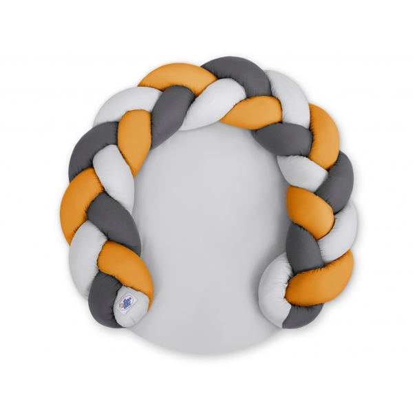 Babynestchen / Spielmatte 2 in1 - grau-honiggelb-anthrazit
