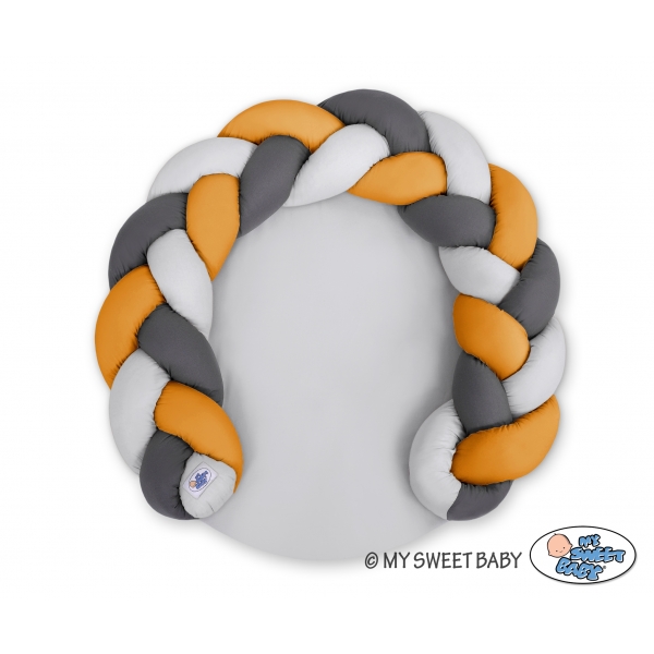 Babynestchen / Spielmatte 2 in1 - grau-honiggelb-anthrazit