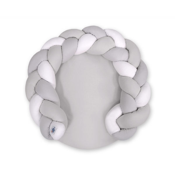 Babynestchen / Spielmatte 2 in1 - weiß-grau