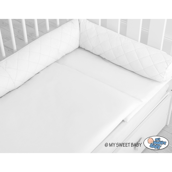 Babynestchen und Bettschlange gesteppt - weiss