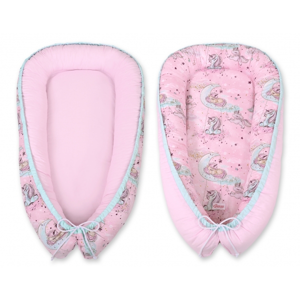 Babynestchen - unicorn rosa/rosa