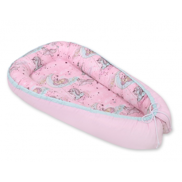 Babynestchen - unicorn rosa/rosa