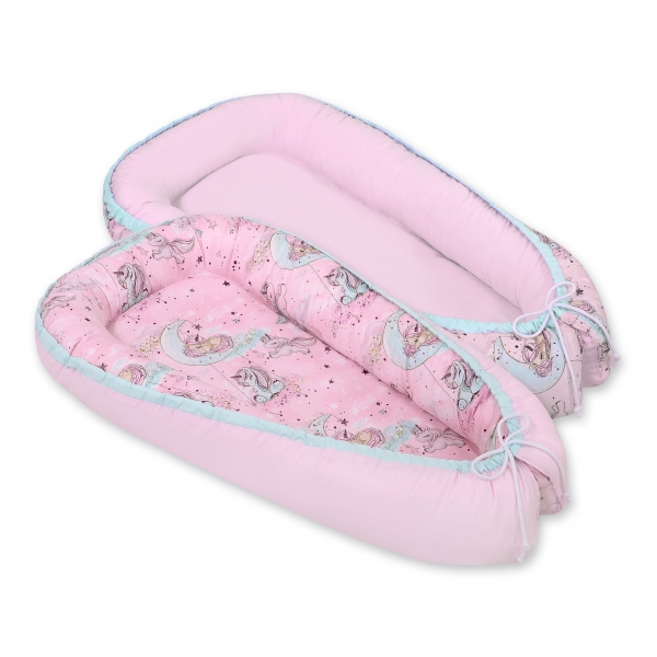 Babynestchen - unicorn rosa/rosa