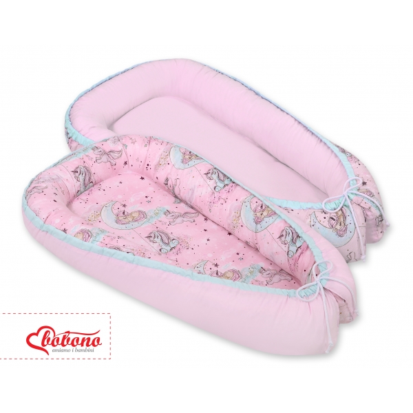 Babynestchen - unicorn rosa/rosa