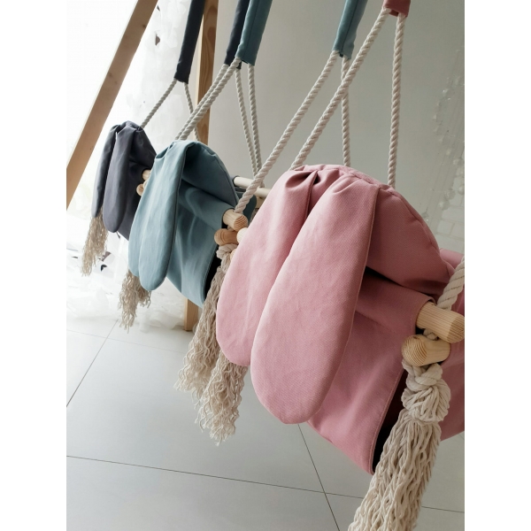 Sichere Hängeschaukeln für das Baby Rosa Mint Grau  Beige