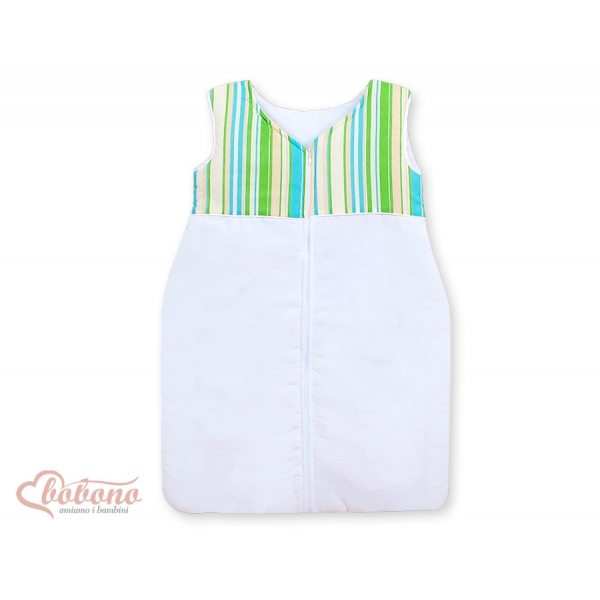 Babyschlafsack Baby- Basic grün gestreift