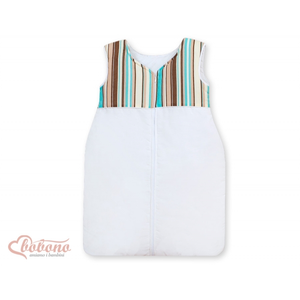 Babyschlafsack für Baby - Basic braun gestreift