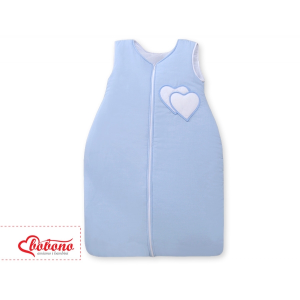 Babyschlafsack - Hängende Herzen blau