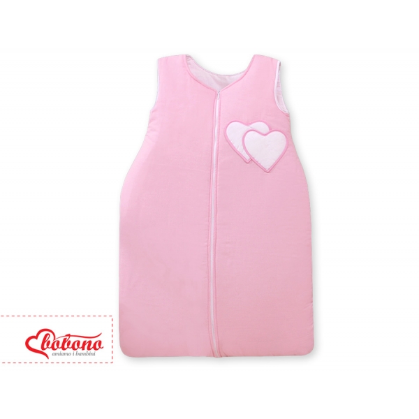 Babyschlafsack - Hängende Herzen rosa