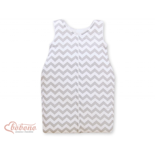 Babyschlafsack - Simple Chevron grau