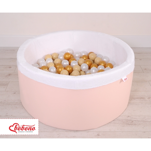 Mädchen Bällebad Gold Rosa Grau