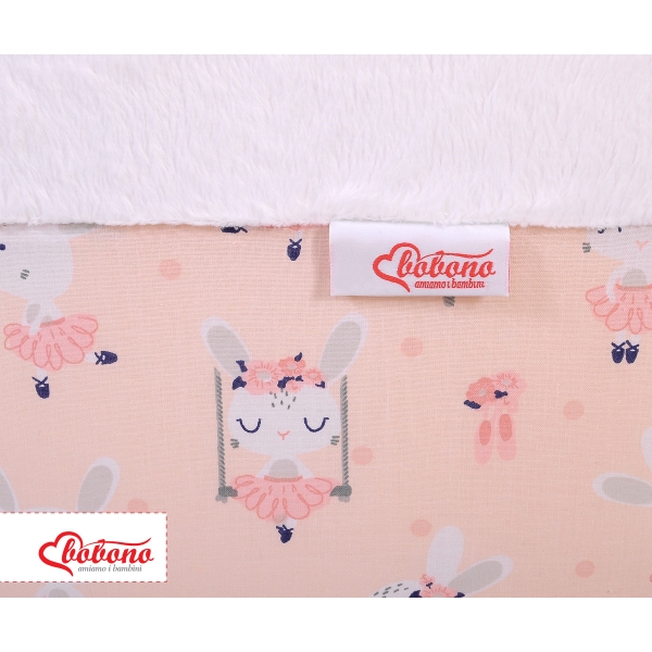 Bällebad aus Minkystoff ohne Bälle - Ballerinen rosa
