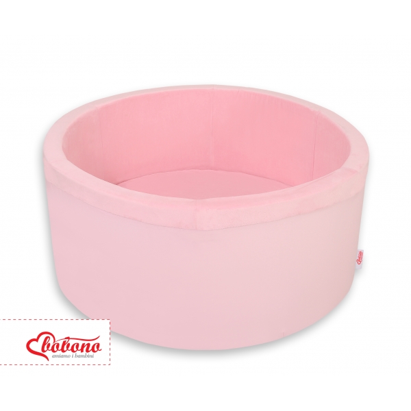 Bällebad aus Minkystoff ohne Bälle - rosa