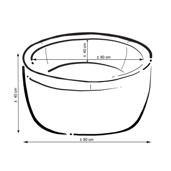 Bällebad für Babys 90 x 40 cm Minky mit Bällen 300st - minze