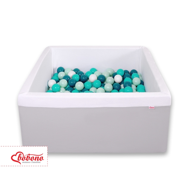 Bällebad minky mit Bällen 200st - grau