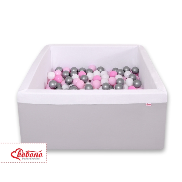 Bällebad minky mit Bällen 200st - grau