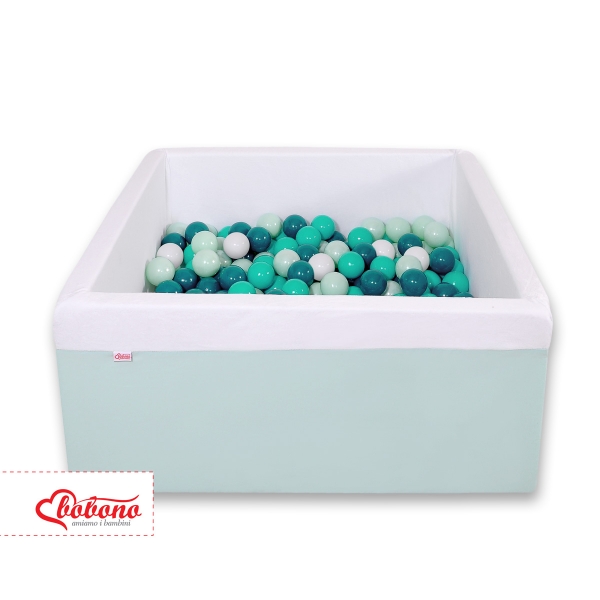 Bällebad minky mit Bällen 200st - minze