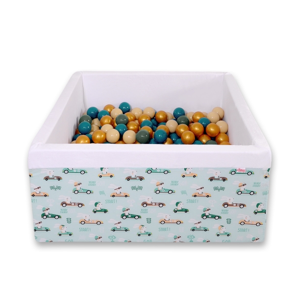 Bällebad minky mit Bällen 200st - minze Hazen