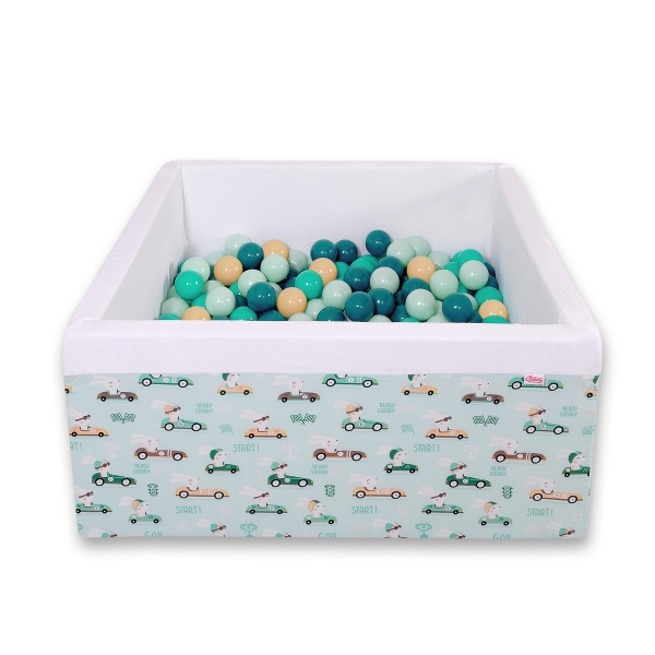 Bällebad minky mit Bällen 200st - minze Hazen