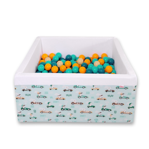 Bällebad minky mit Bällen 200st - minze Hazen